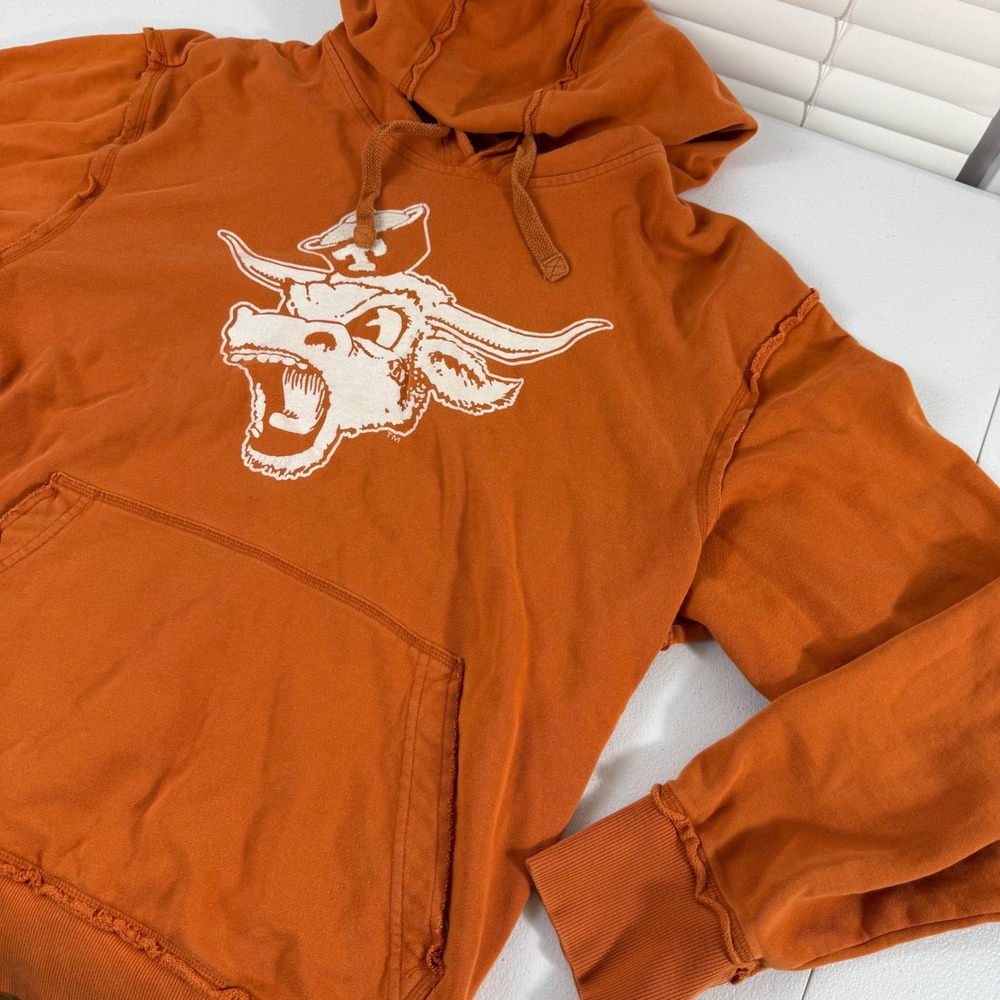 Nike Sportswear Texas Longhorns Burnt Orange Deconstructed Hoodie Mens XL Bevo